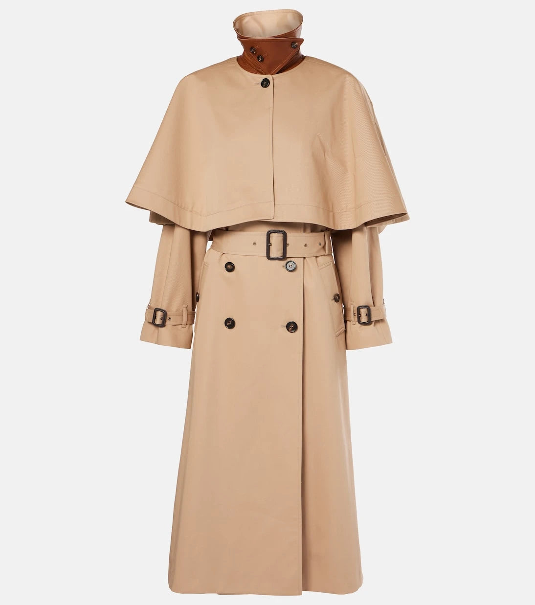 Chloé - Caped cotton gabardine trench coat