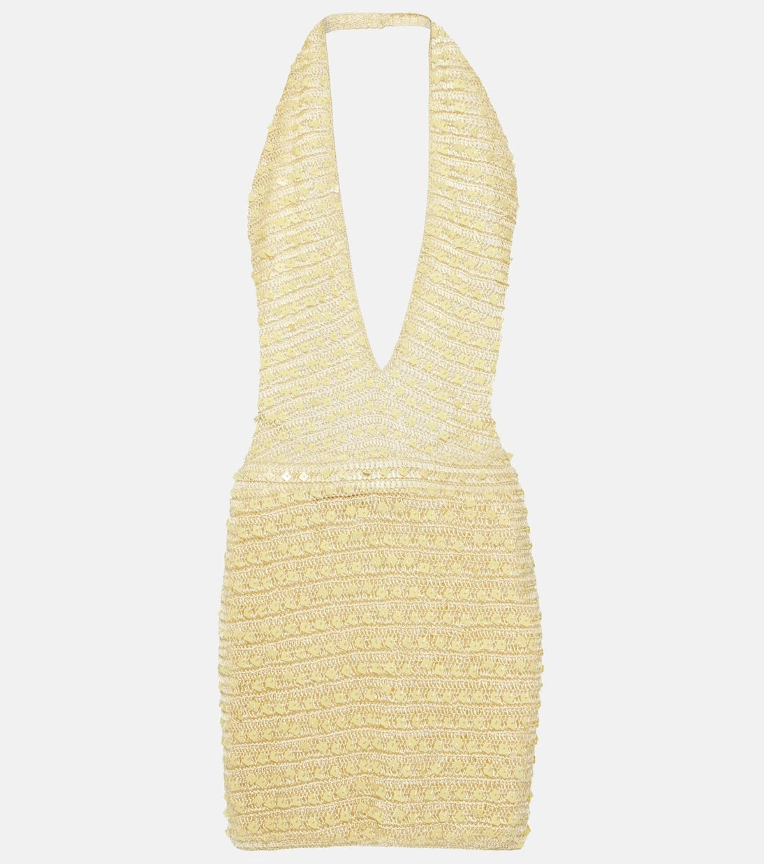 Aya Muse - Sequined halterneck mini dress