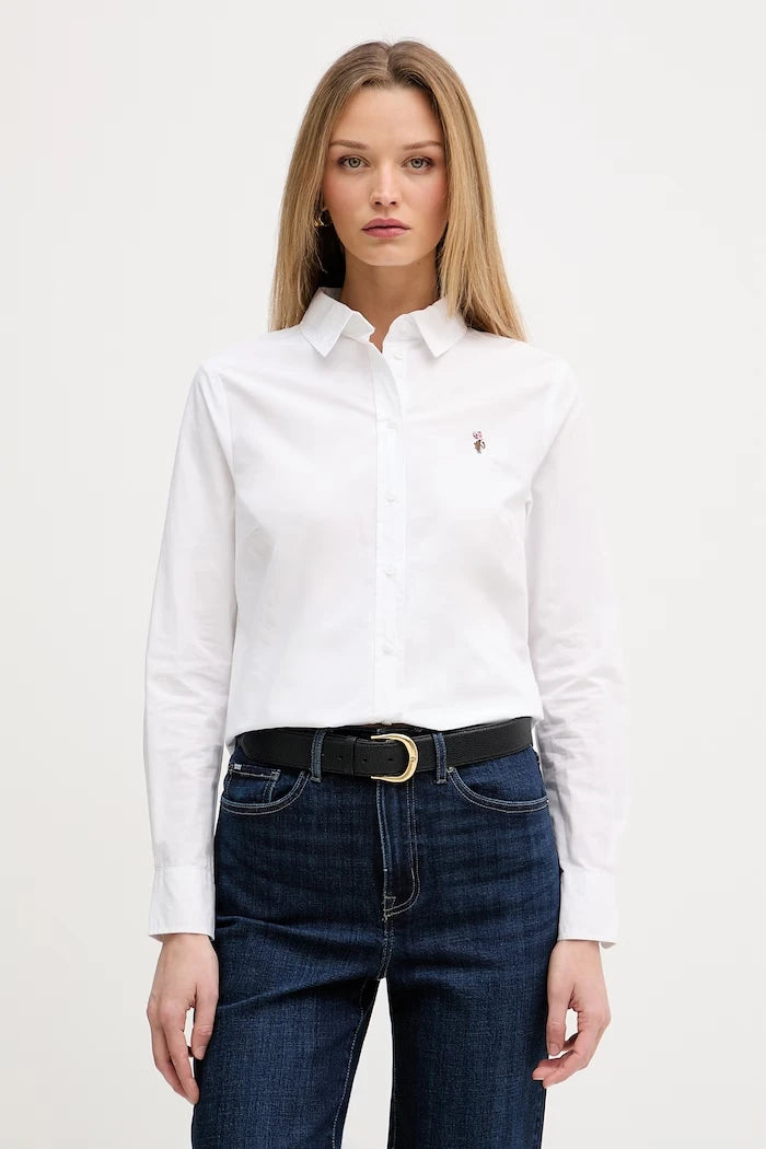 U.S. Polo Assn. дамска риза от памук Classic Fit Poplin