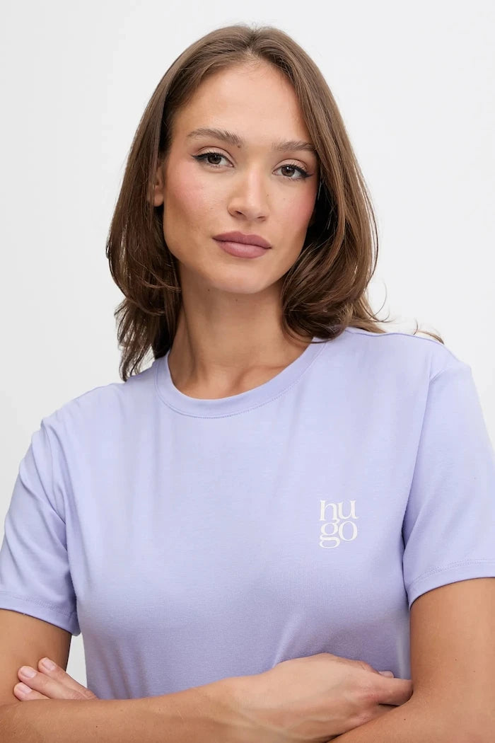 HUGO kadın modal tişört CASUAL T-SHIRT