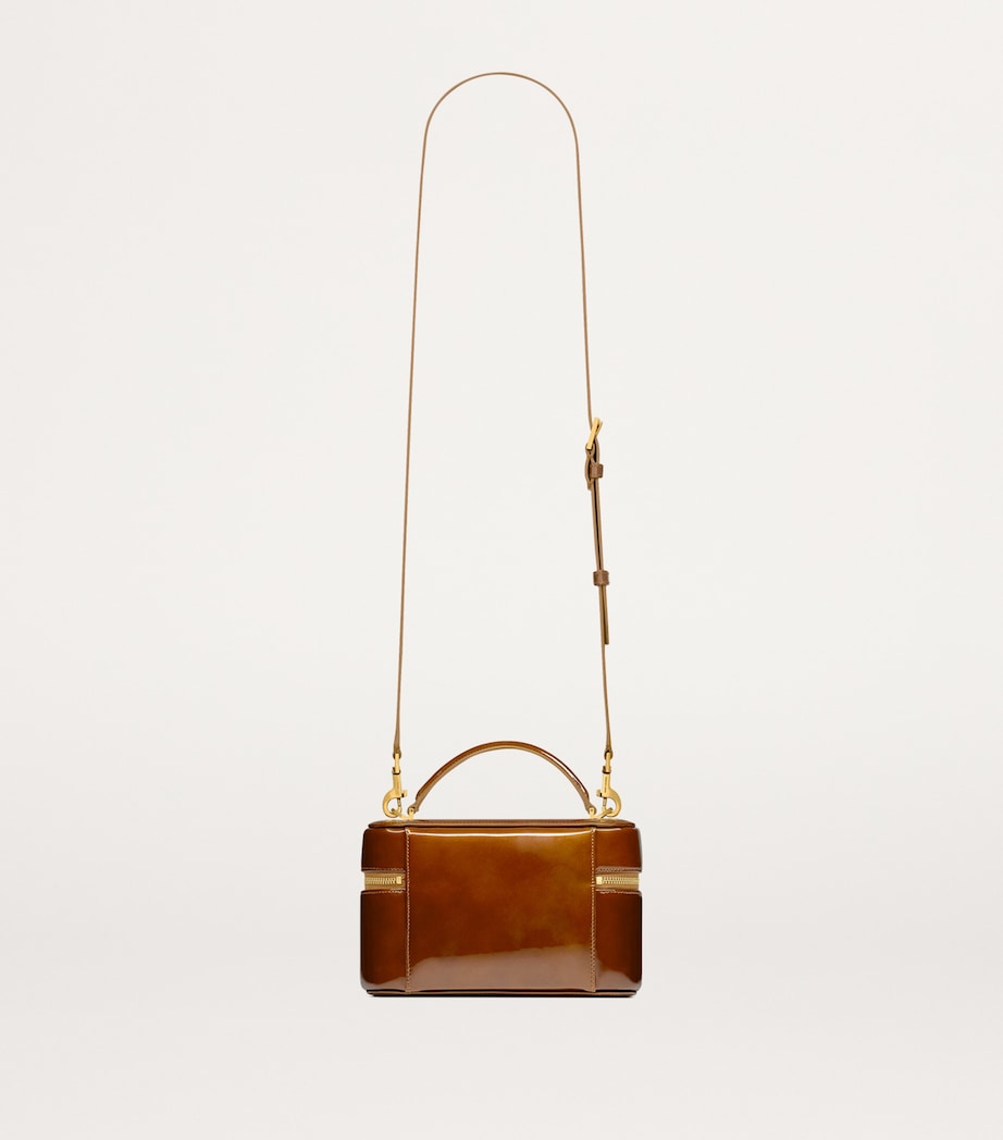 Saint Laurent Mini Patent Leather Gaby Top-Handle Bag