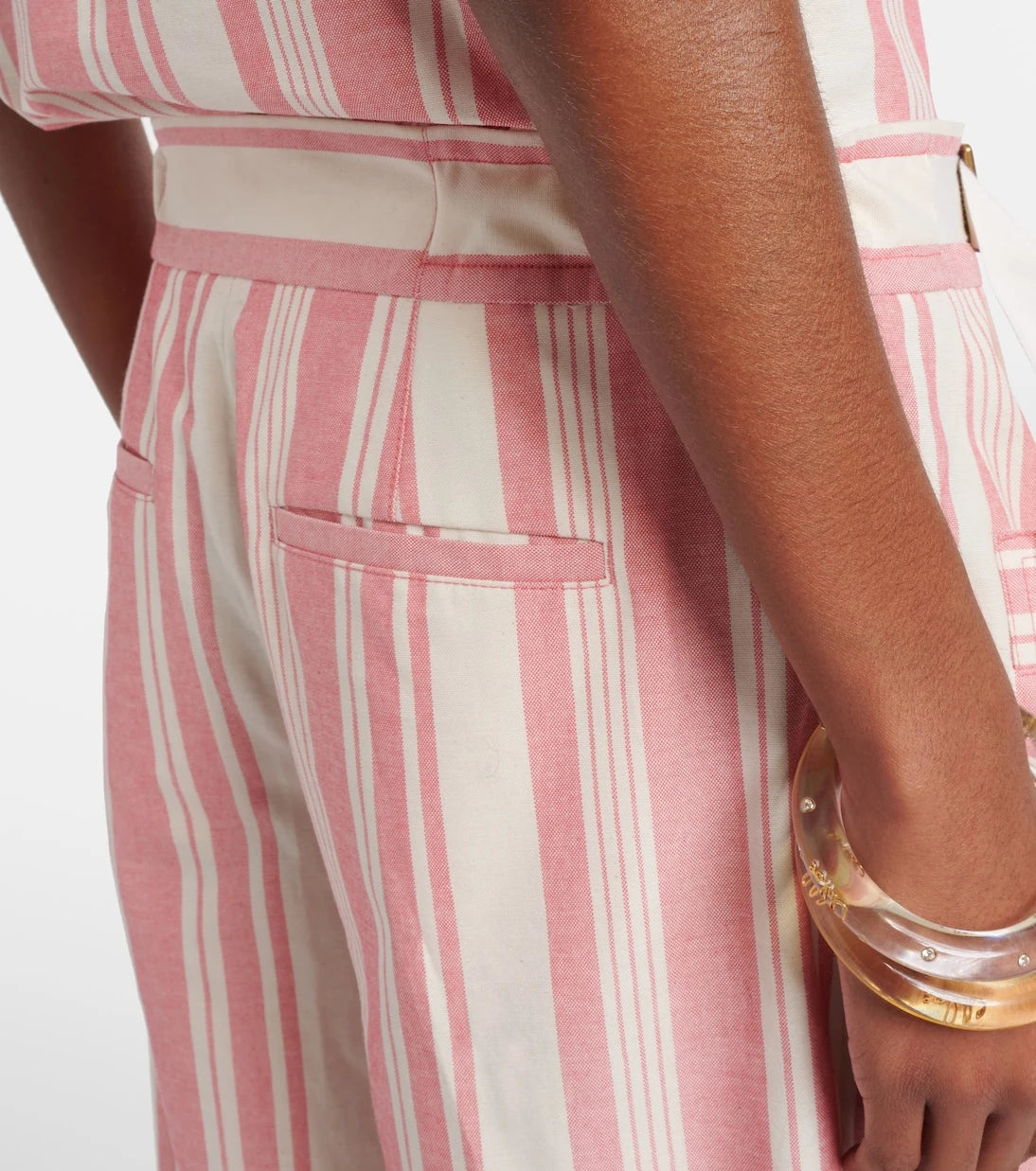 Chloé - Striped cotton Bermuda shorts