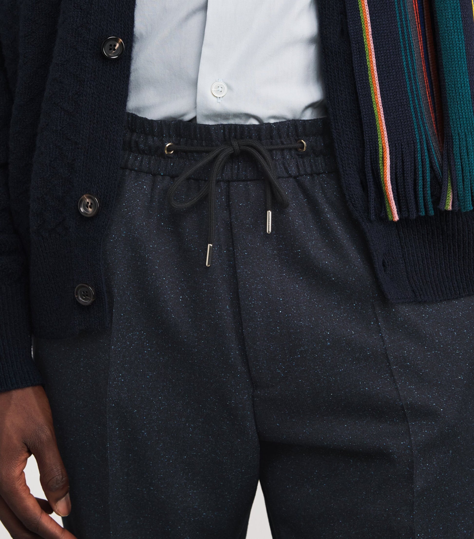 Wool Drawstring Trousers