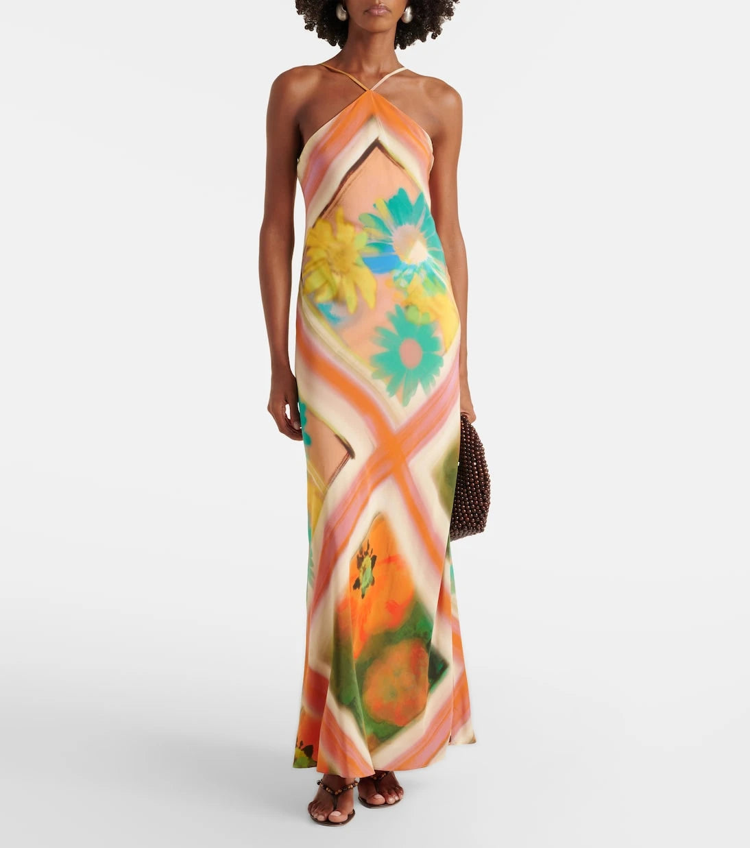 Staud - Cubism floral maxi dress