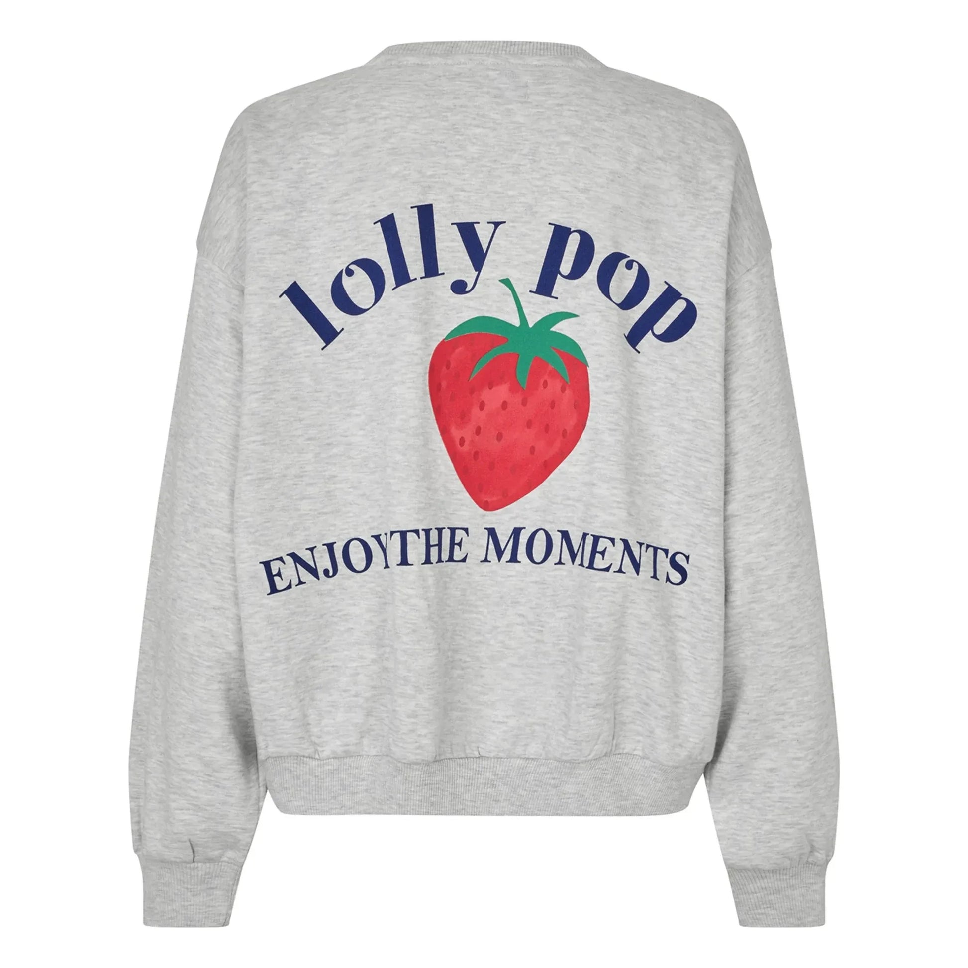 Lollys Laundry - Sydney Sweat Strawberry Cotton | Grey