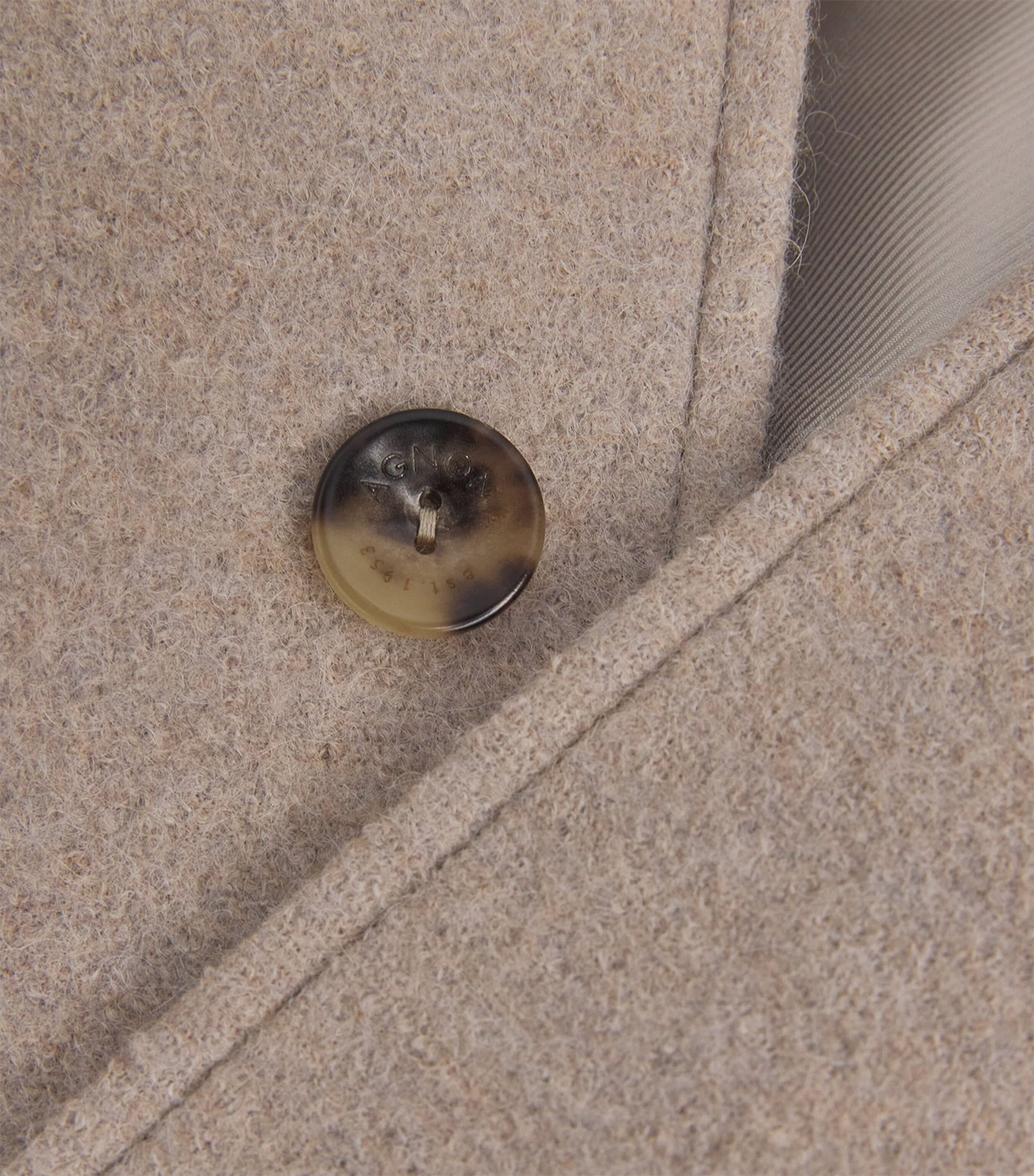 Agnona Brown Alpaca Pressed Spazzolino Overshirt