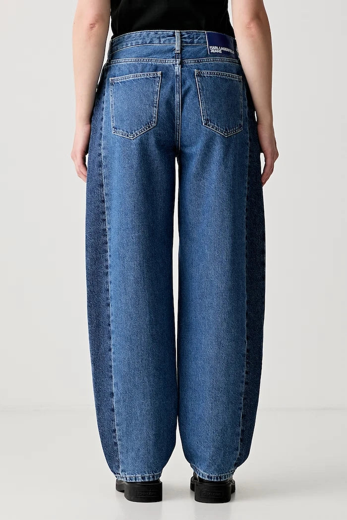 Karl Lagerfeld Jeans barrel kesim kadın jean pantolon