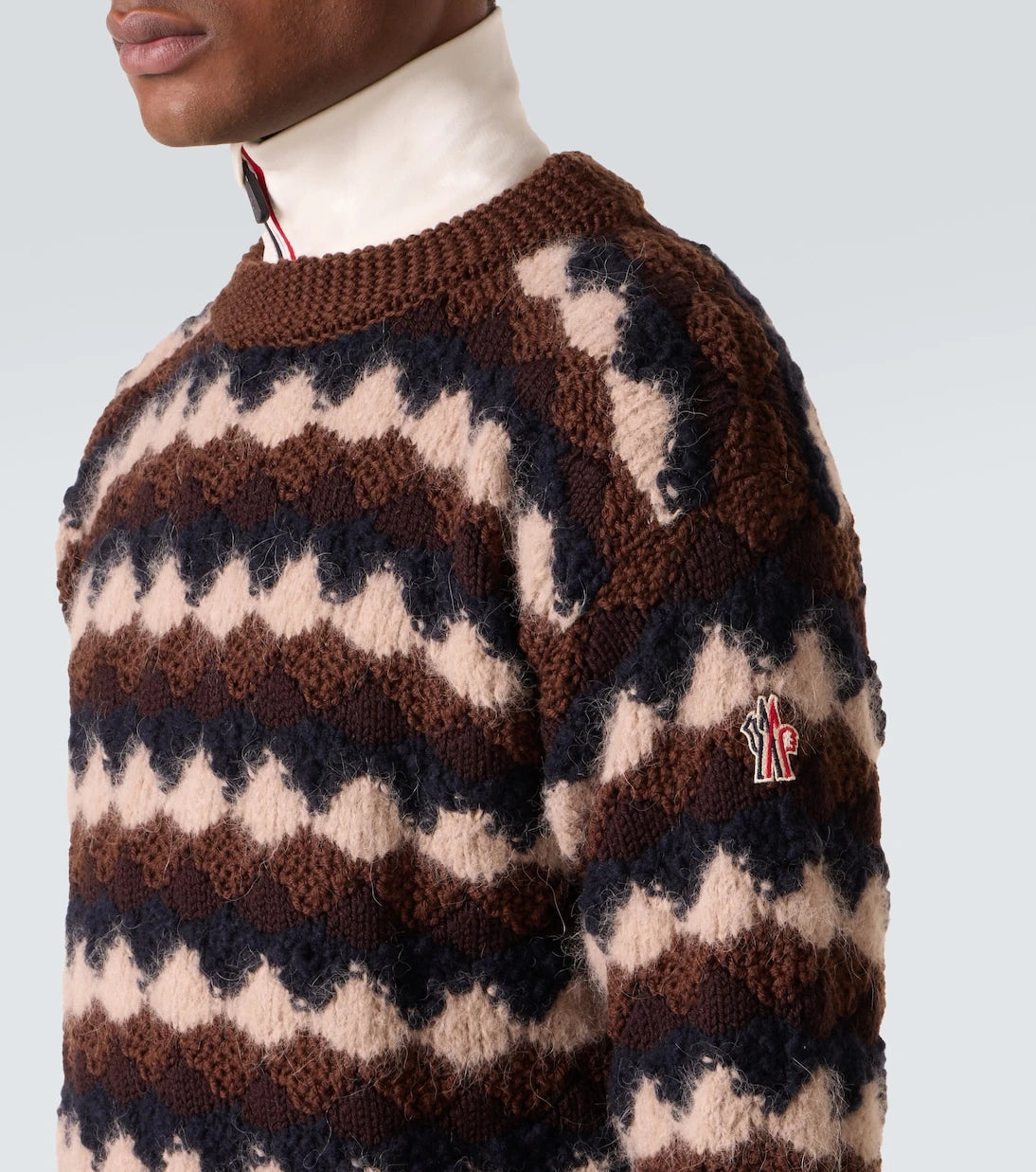 Moncler Grenoble - Striped wool and alpaca-blend sweater