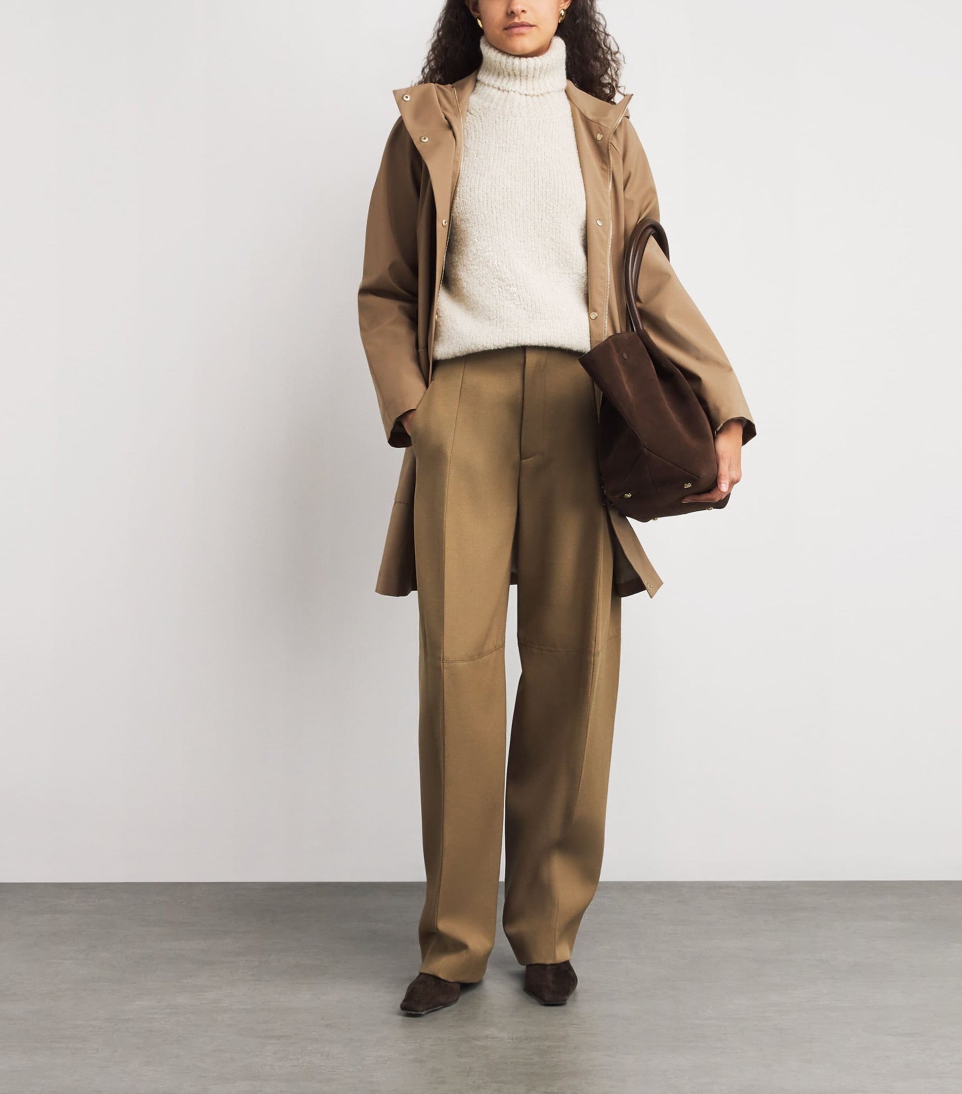 Eleventy Beige Hooded Parka