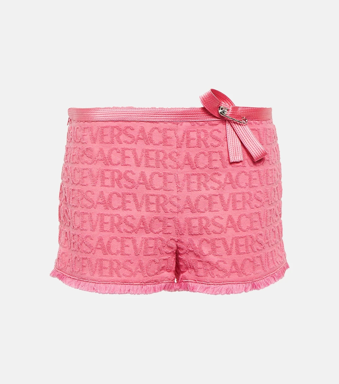 Versace - x Dua Lipa Versace Allover cotton terry shorts