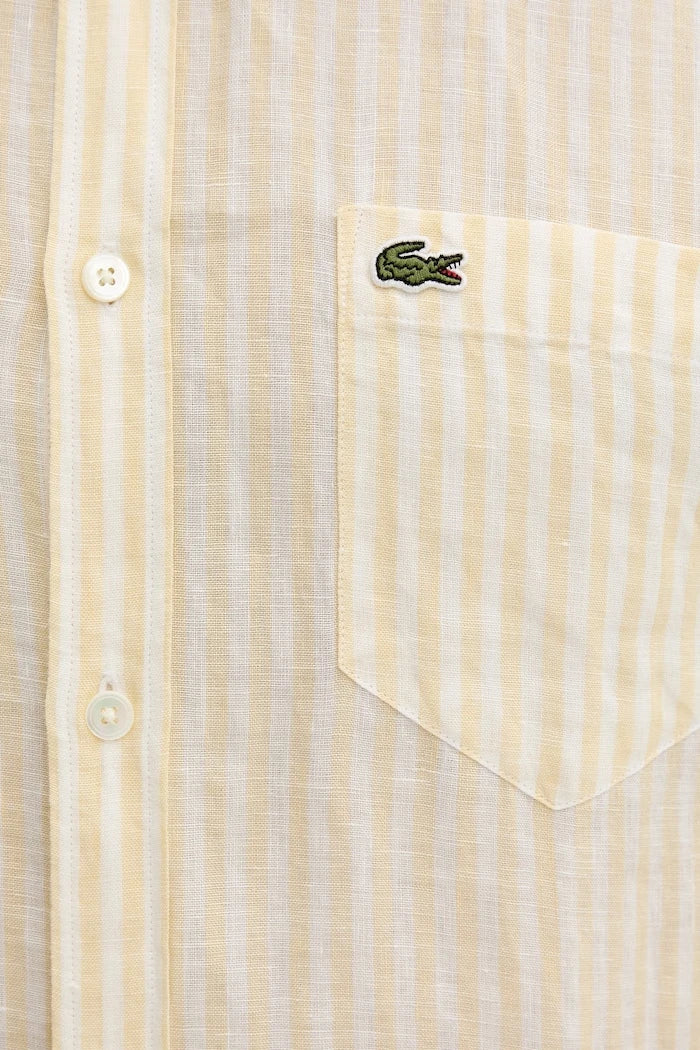 Lacoste erkek keten gömlek