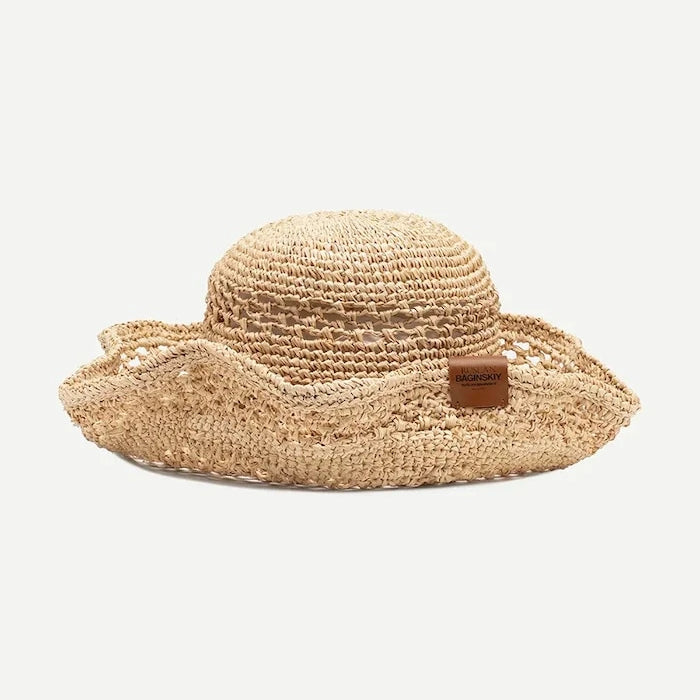 RUSLAN BAGINSKIY сламена шапка дамска Bucket Hat
