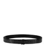Black CL Logo Leather Belt