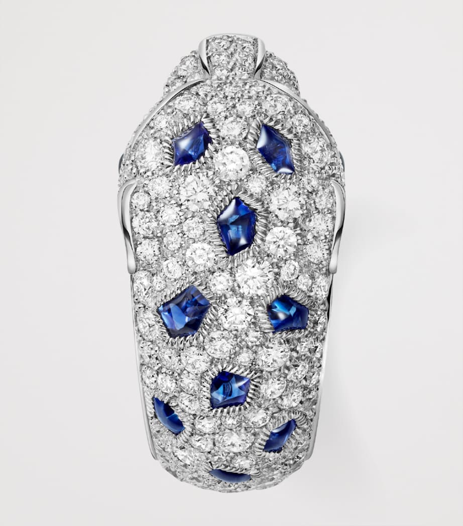White Gold and Gemstones Panthère de Cartier Ring