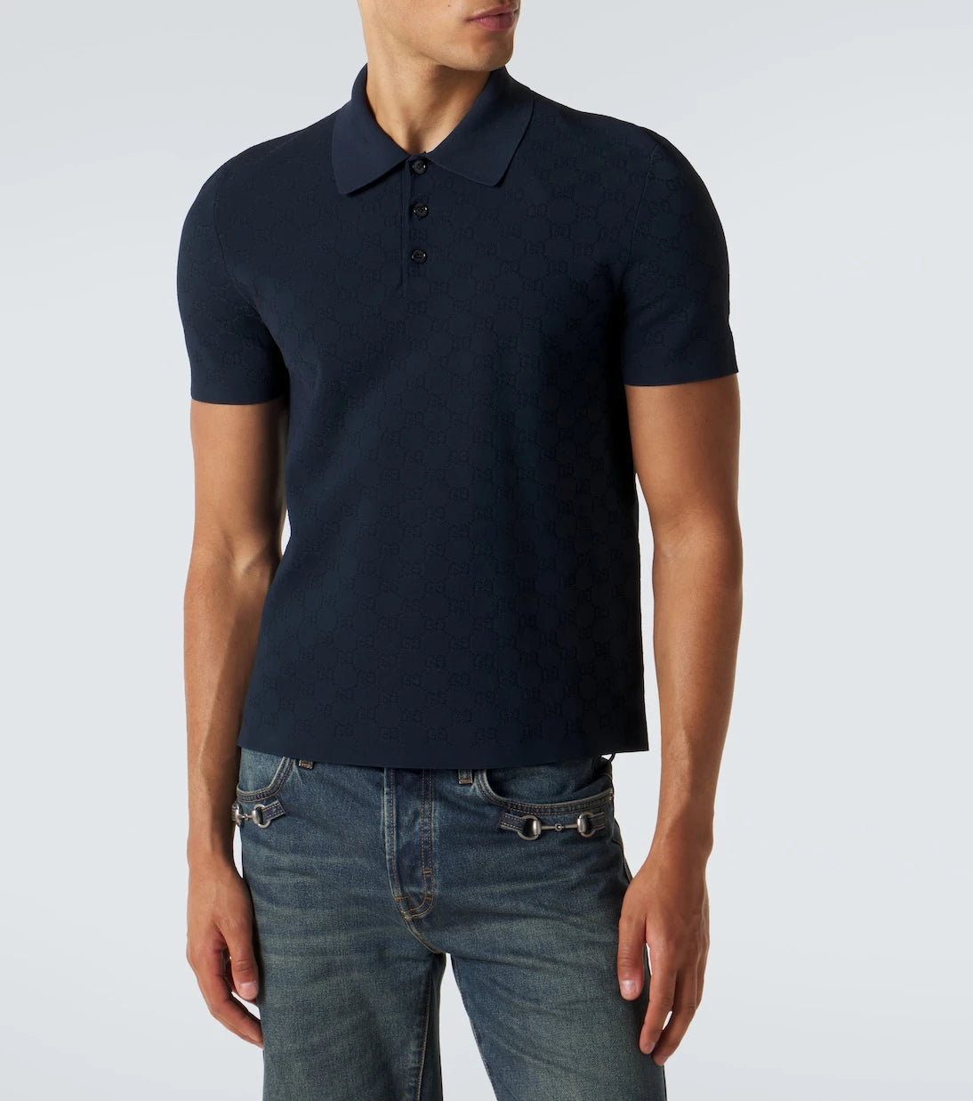 Gucci - GG jacquard polo shirt