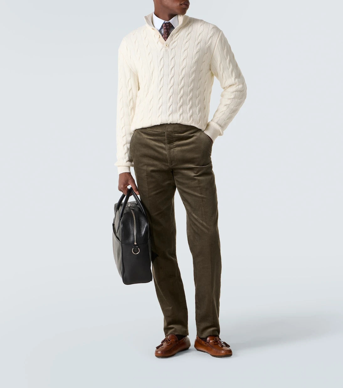 Ralph Lauren Purple Label - Cable-knit cashmere sweater