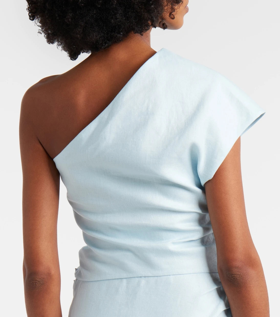 SIR - One-shoulder linen top