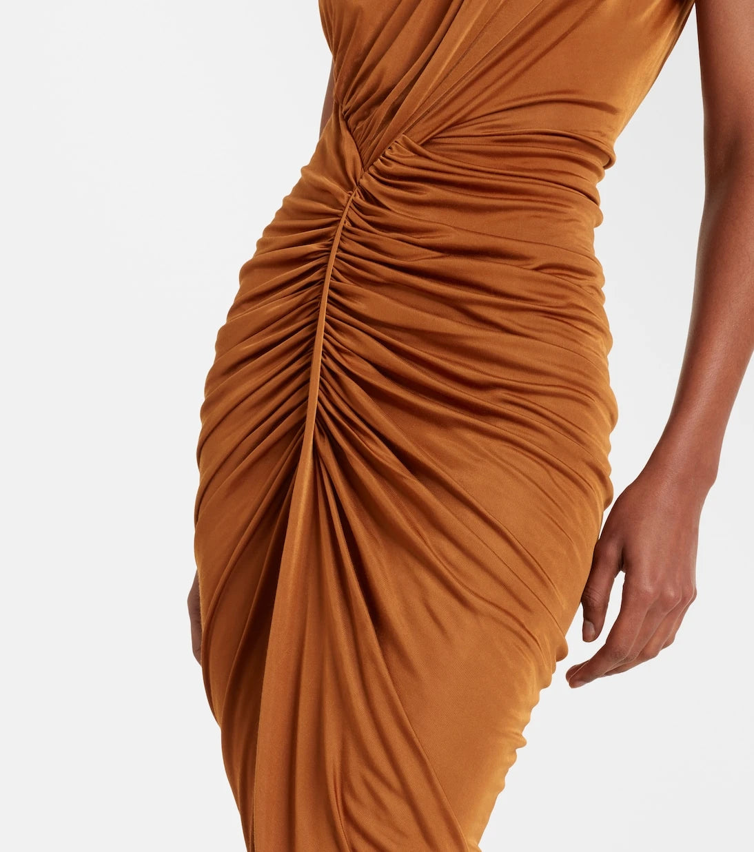 Rick Owens - Lilies Avra ruched one-shoulder gown
