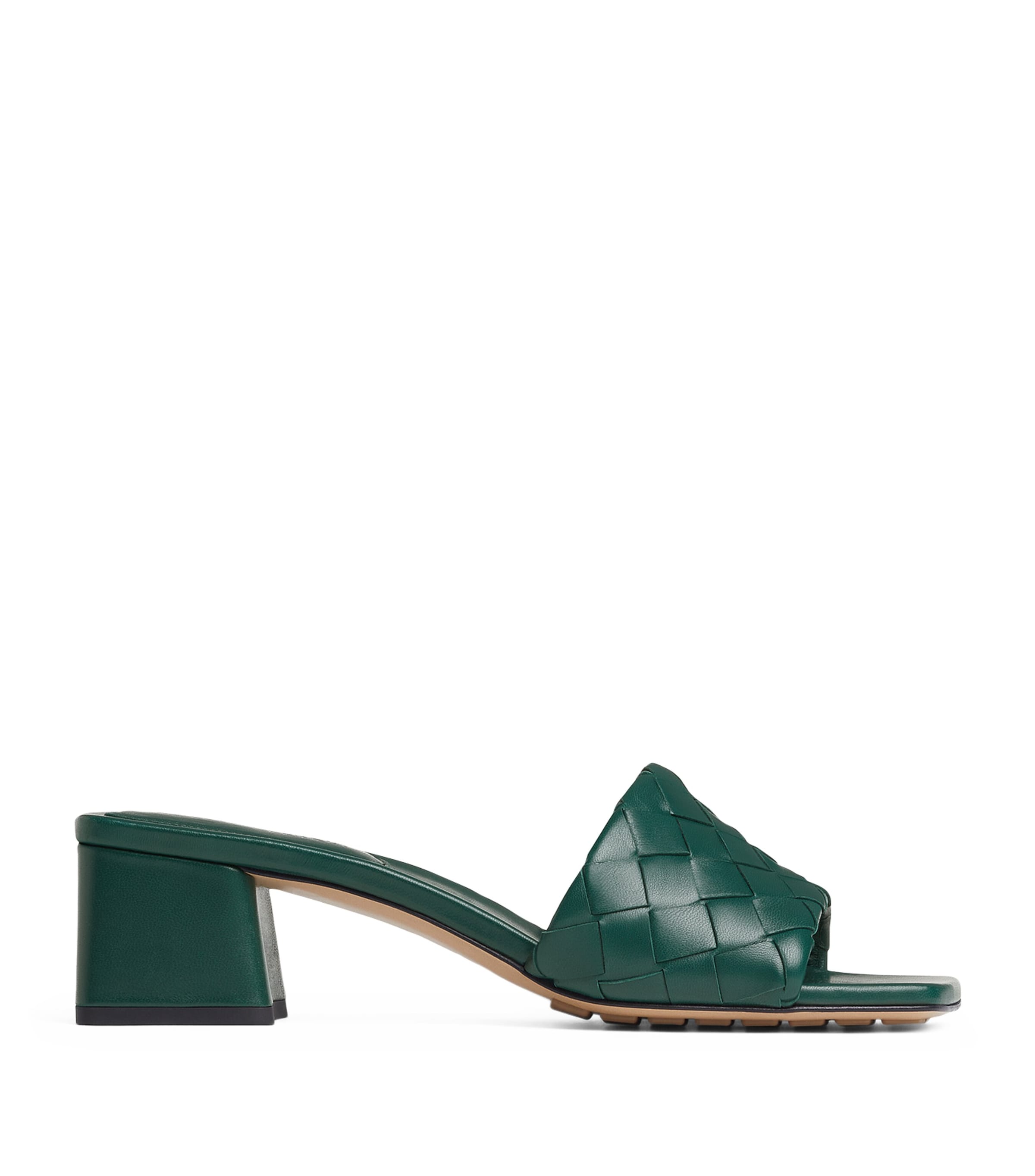 Bottega Veneta Lambskin Parco Heeled Mules 45