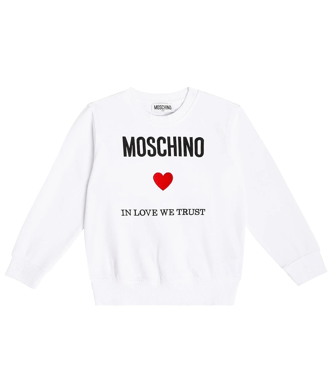 Moschino Kids - سويت شيرت قطني مطبوع للأطفال
