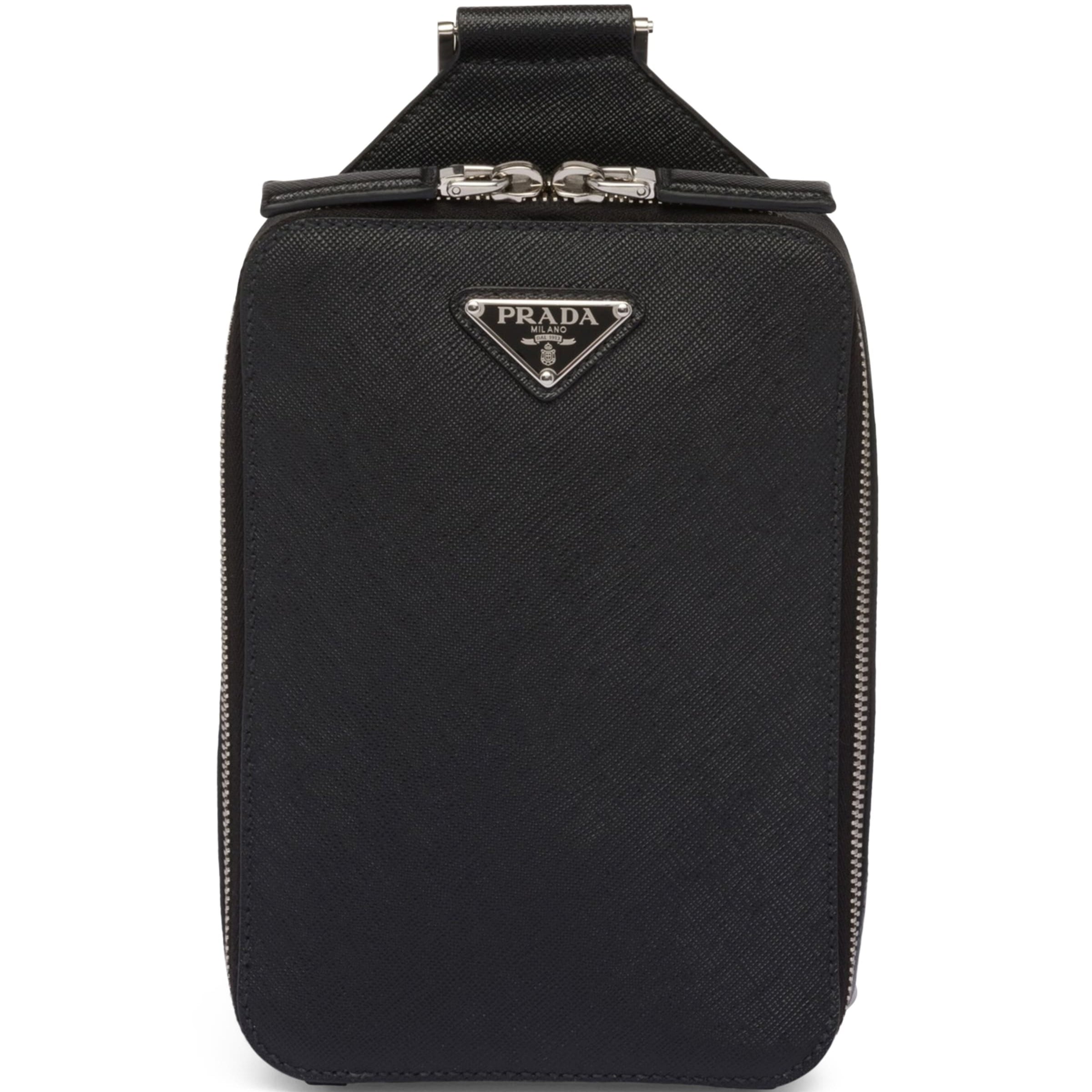 Prada Saffiano Leather Brique Cross-Body Bag