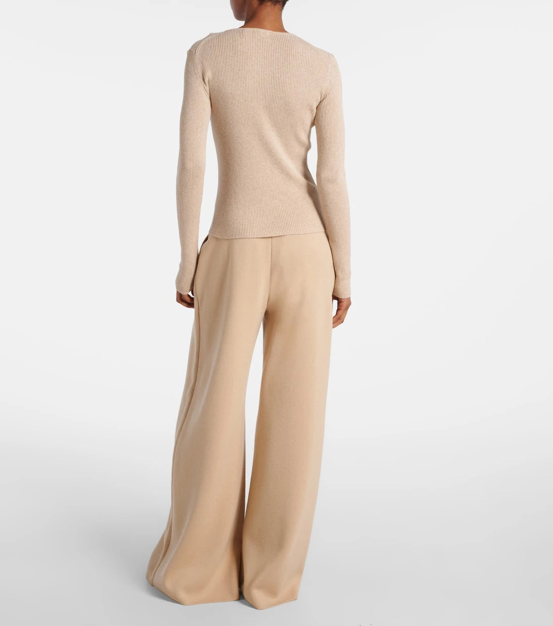 Staud - Macaw cotton and cashmere Henley shirt