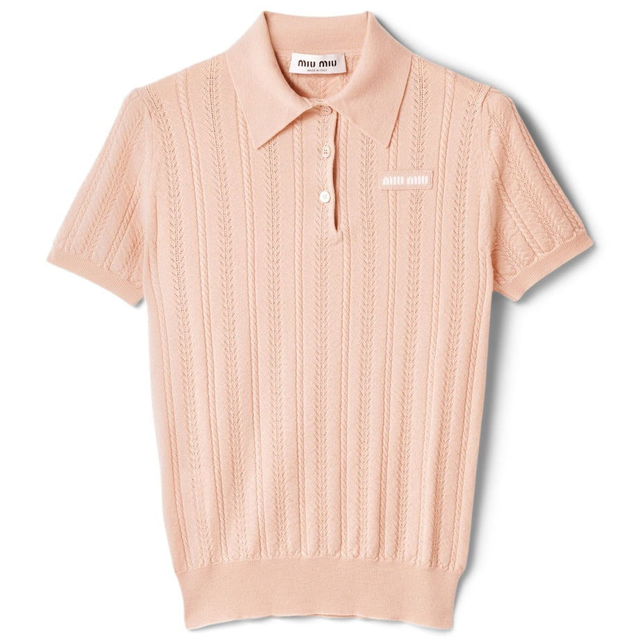 Nude Cashmere Polo Sweater