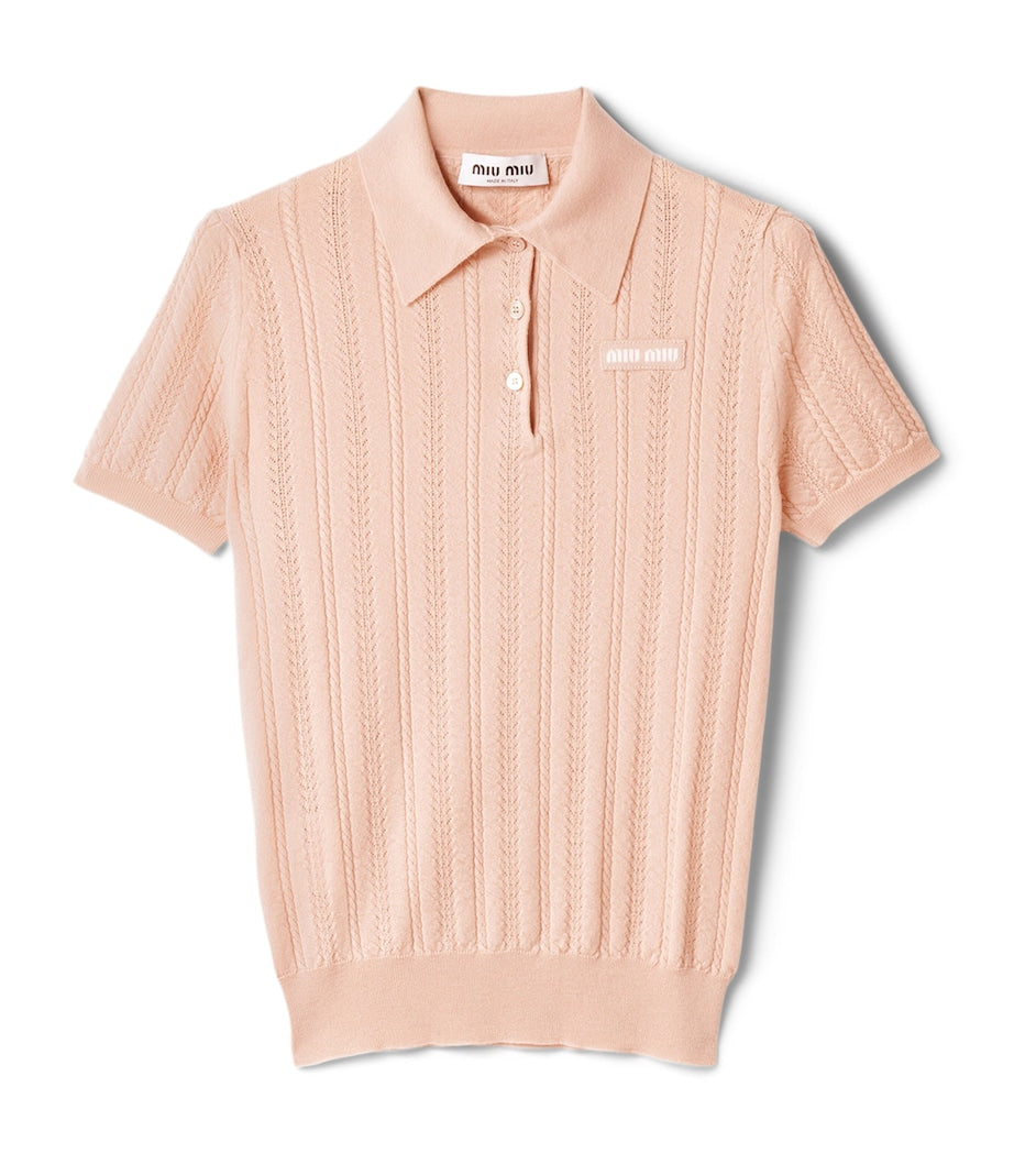 Nude Cashmere Polo Sweater