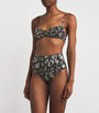Ulla Johnson Black Ruched Naomi Bikini Top