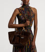 Brown Suede Ralph Tote Bag