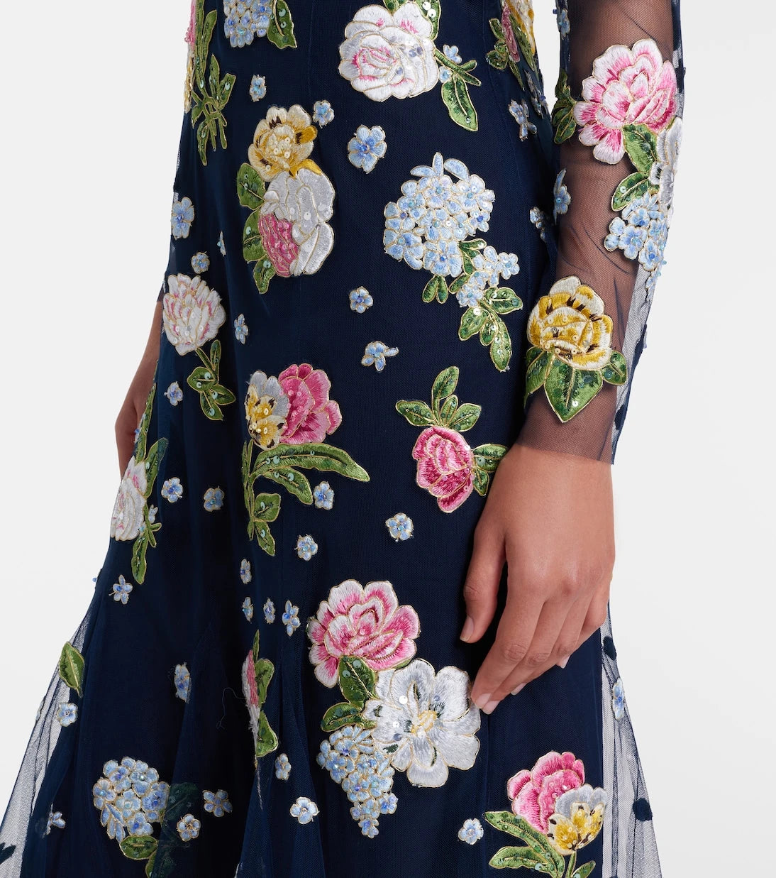 Carolina Herrera - Embroidered cocktail dress