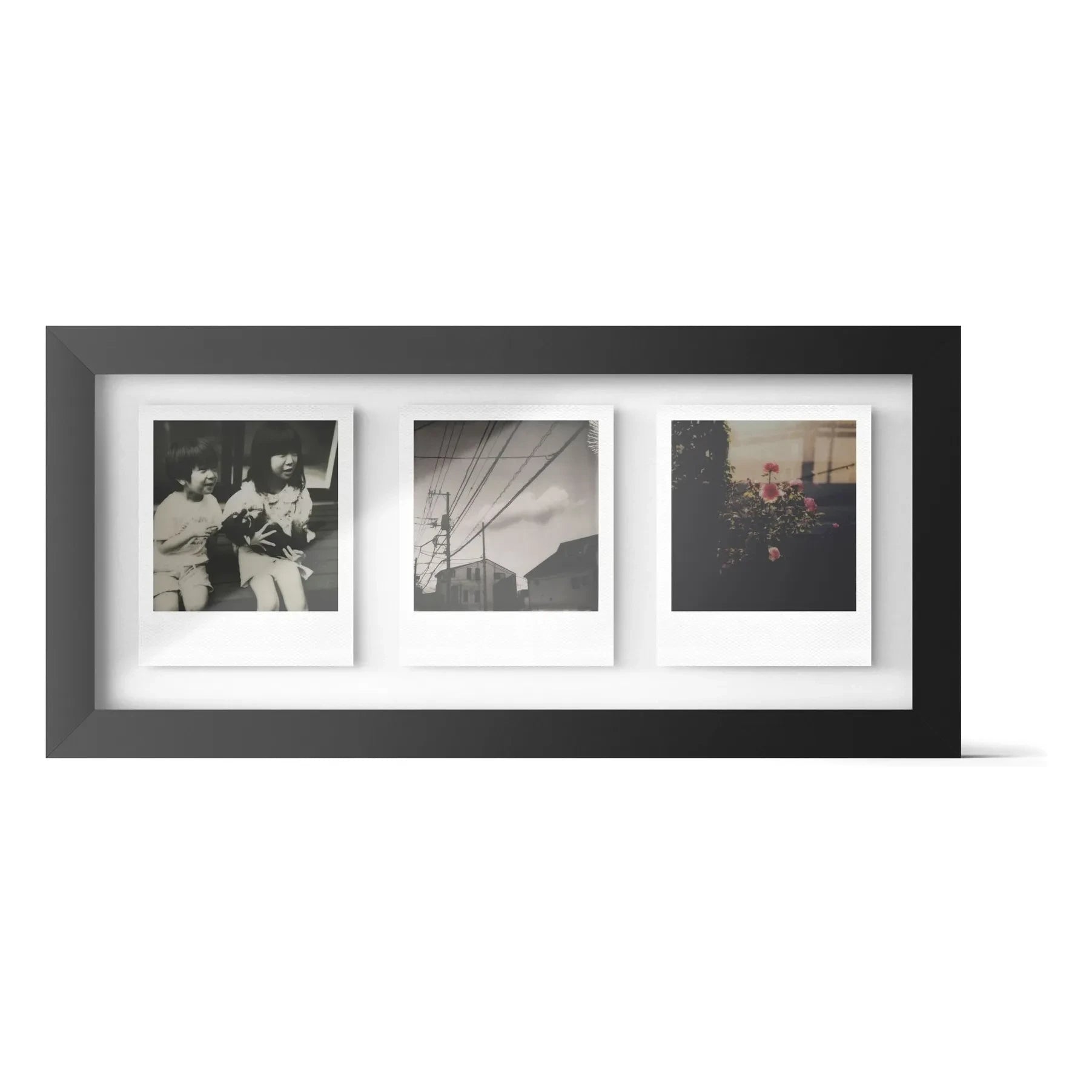 Polaroid - Photo frame for three Polaroids | Black