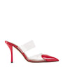 Alaïa Red Patent Leather Le Coeur Mules 90