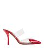 Alaïa Red Patent Leather Le Coeur Mules 90