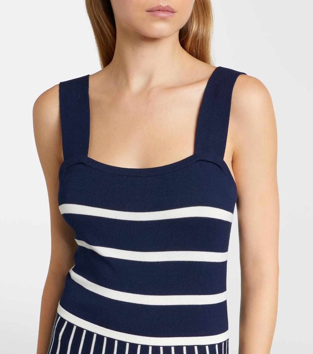 Velvet - Aveline striped knitted maxi dress