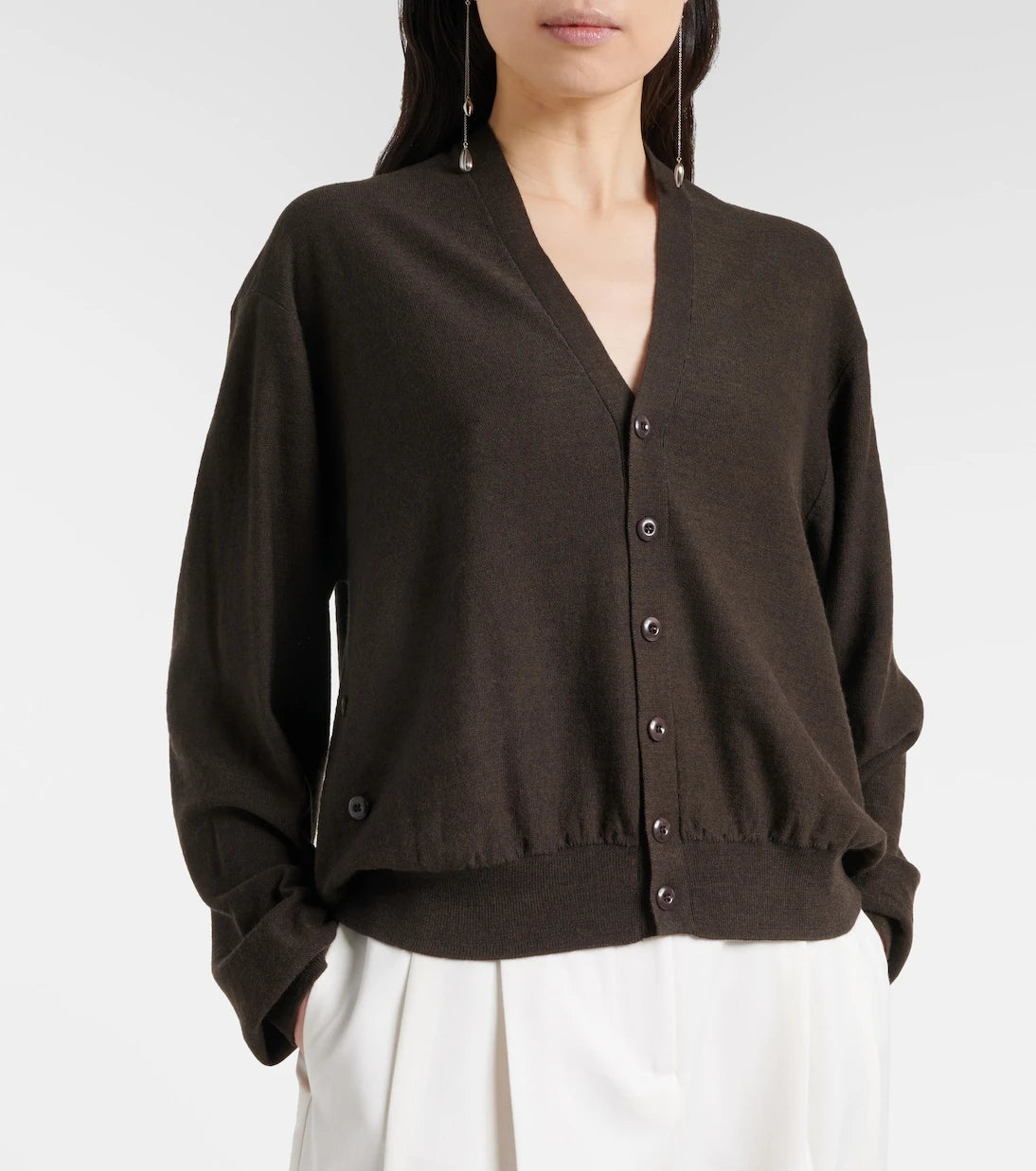 Lemaire - Twisted wool-blend cardigan