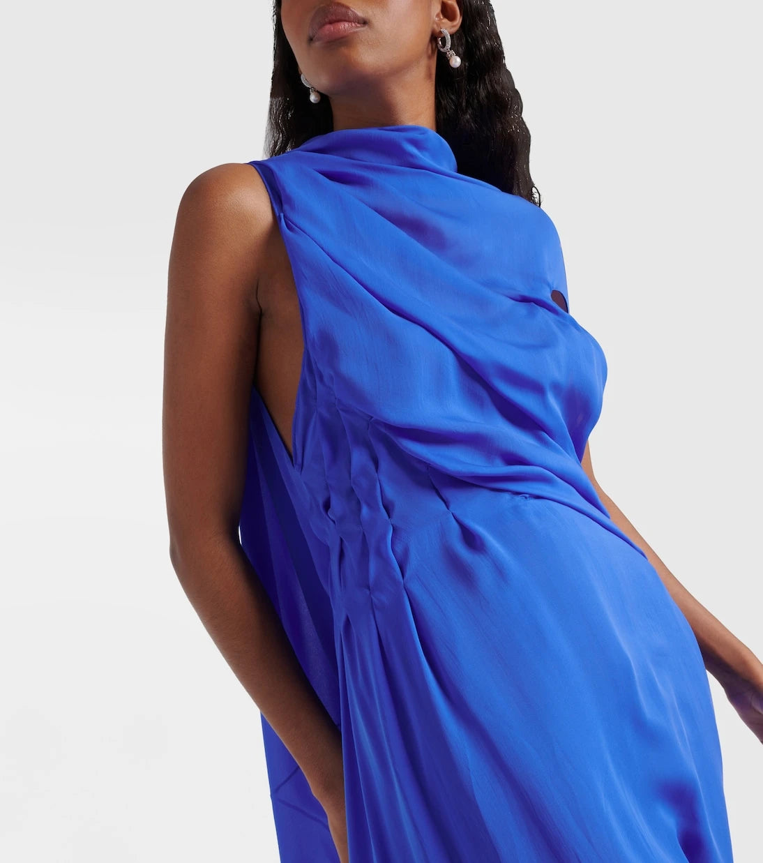 Givenchy - Draped asymmetric silk satin gown