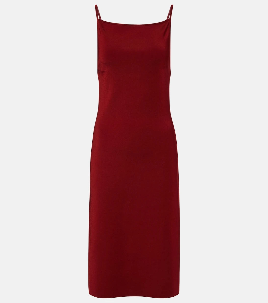 Ferragamo - Ribbed-knit jersey midi dress