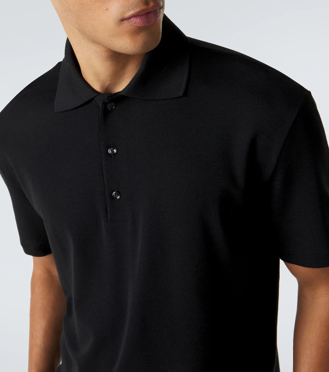 The Row - Mistral wool and silk polo shirt
