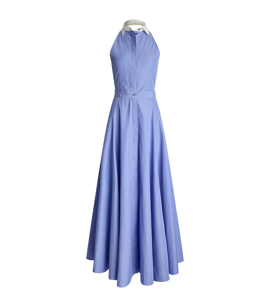 Ralph Lauren Collection Blue Collared Eldred Dress