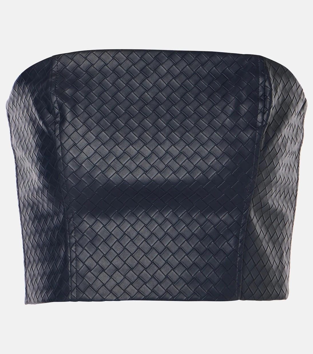 Rotate - Woven faux leather bandeau top