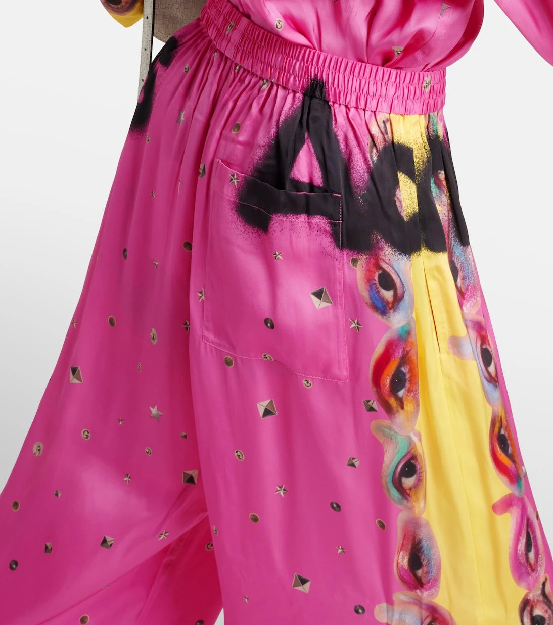 Acne Studios - Printed logo palazzo pants