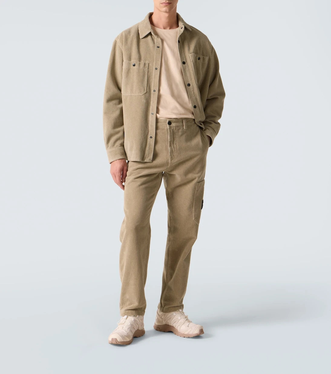 Stone Island - Compass cotton corduroy straight pants