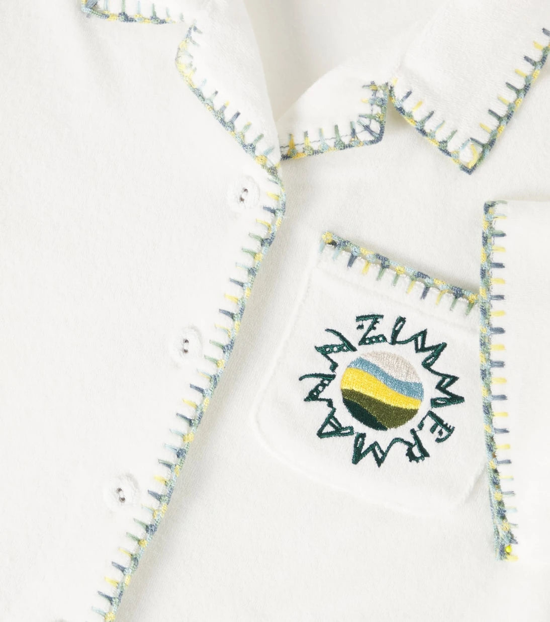 Zimmermann Kids - بلوزة Tallow تيري قطنية مخلوطة