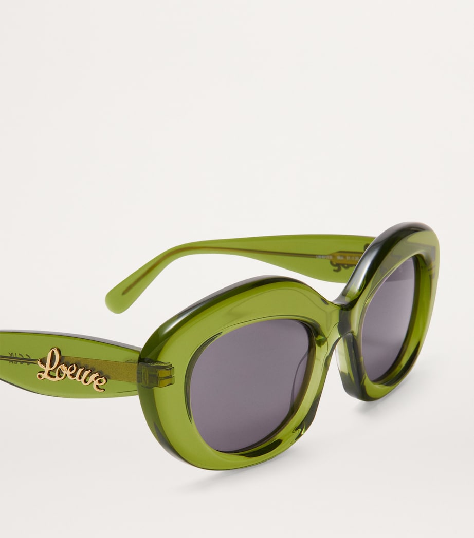 Green Acetate Dawn Oval Sunglasses