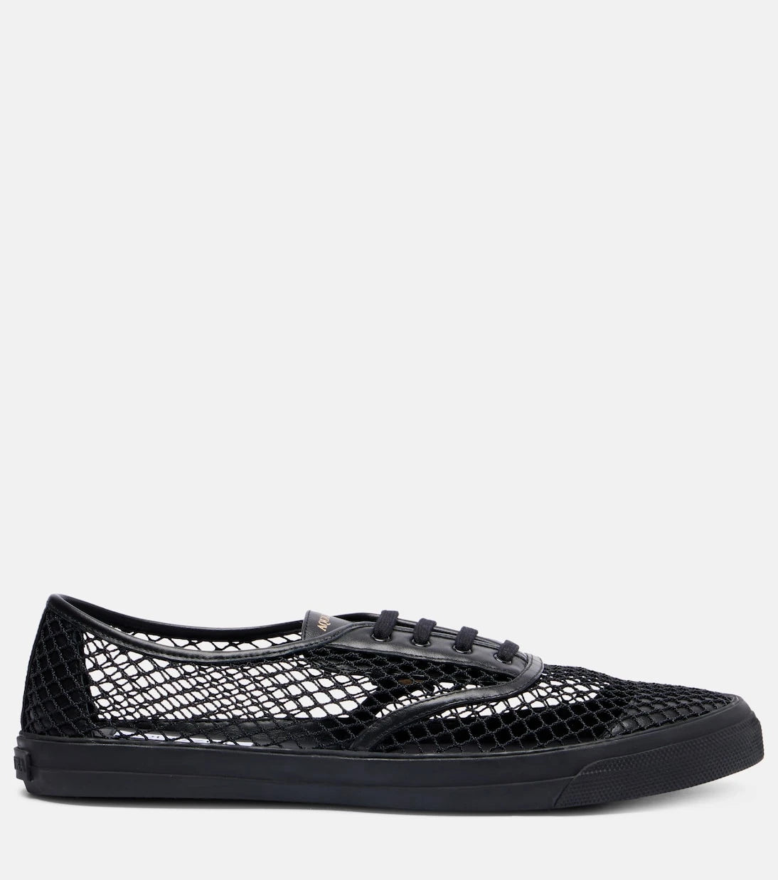 Aquazzura - Minimalist Mesh leather-trimmed sneakers