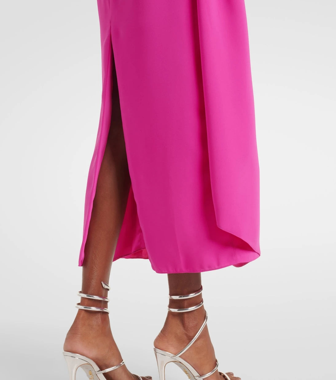 Marmar Halim - Caped silk crêpe cocktail dress