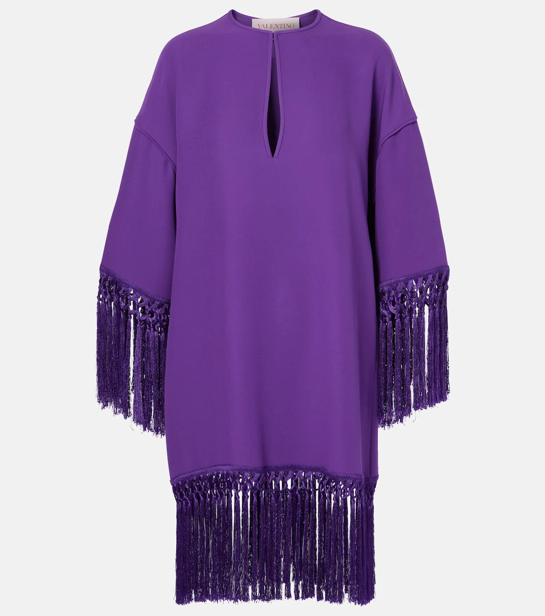 Valentino - Cady Couture fringed minidress