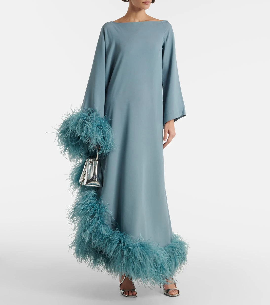 Taller Marmo - Ubud Extravaganza feather-trimmed gown