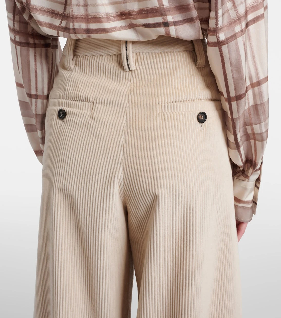 Brunello Cucinelli - Cotton corduroy wide-leg pants